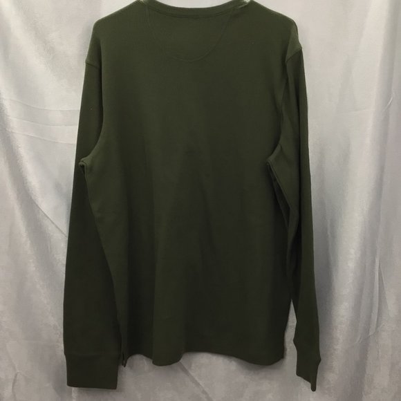 Goodfellow & Co. 1/4 button Long Sleeve Thermal Green Size Large NWT - Picture 5 of 8